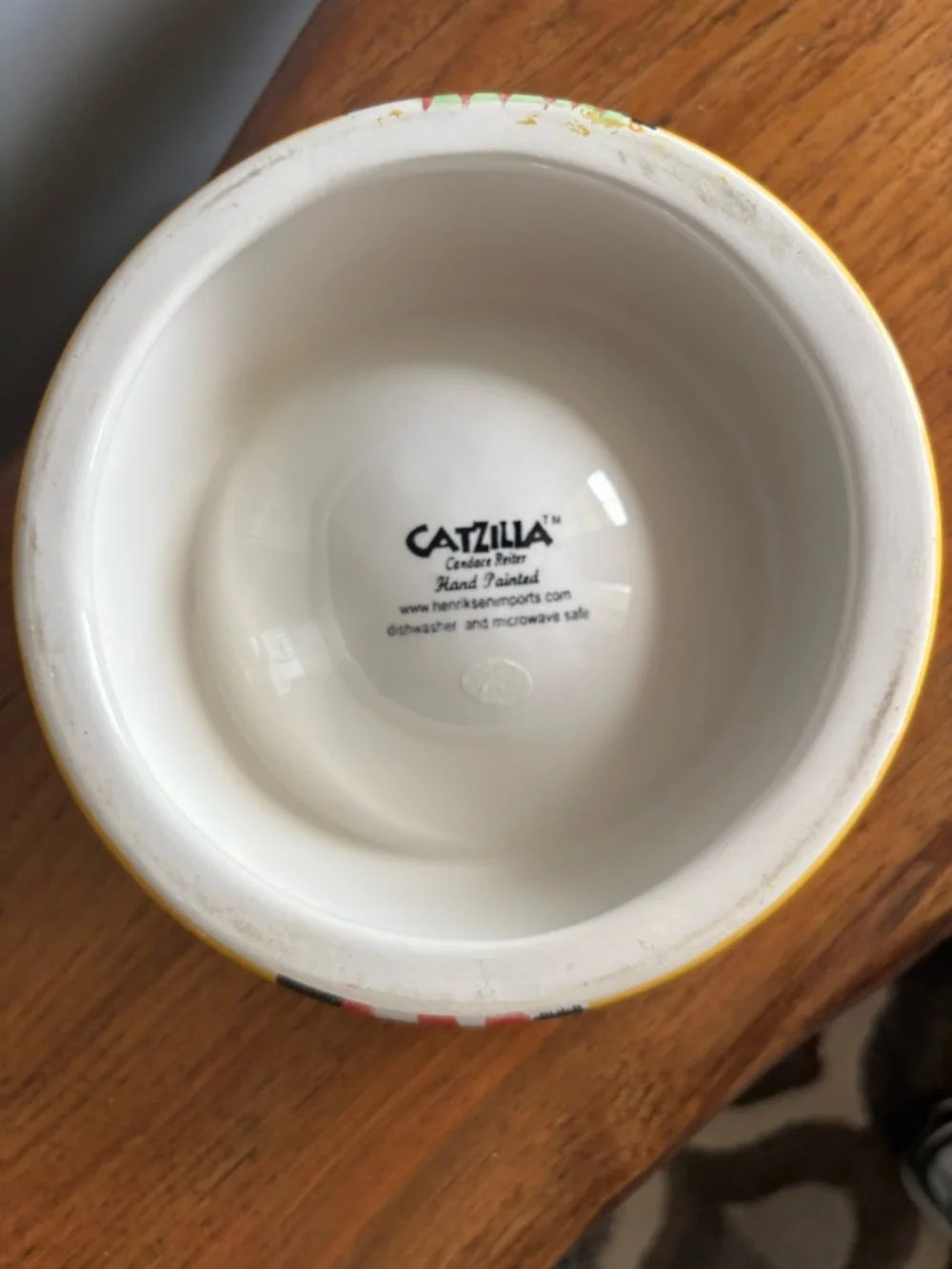Catzilla cat bowl